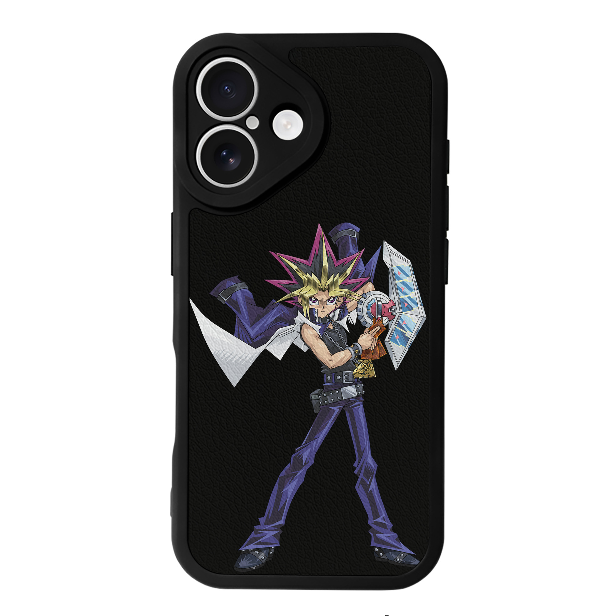 遊☆戯☆王 Yu-Gi-Oh! 【iPhone 16シリーズ対応】シリコンスマホケース（レザー調） 材質：シリコン